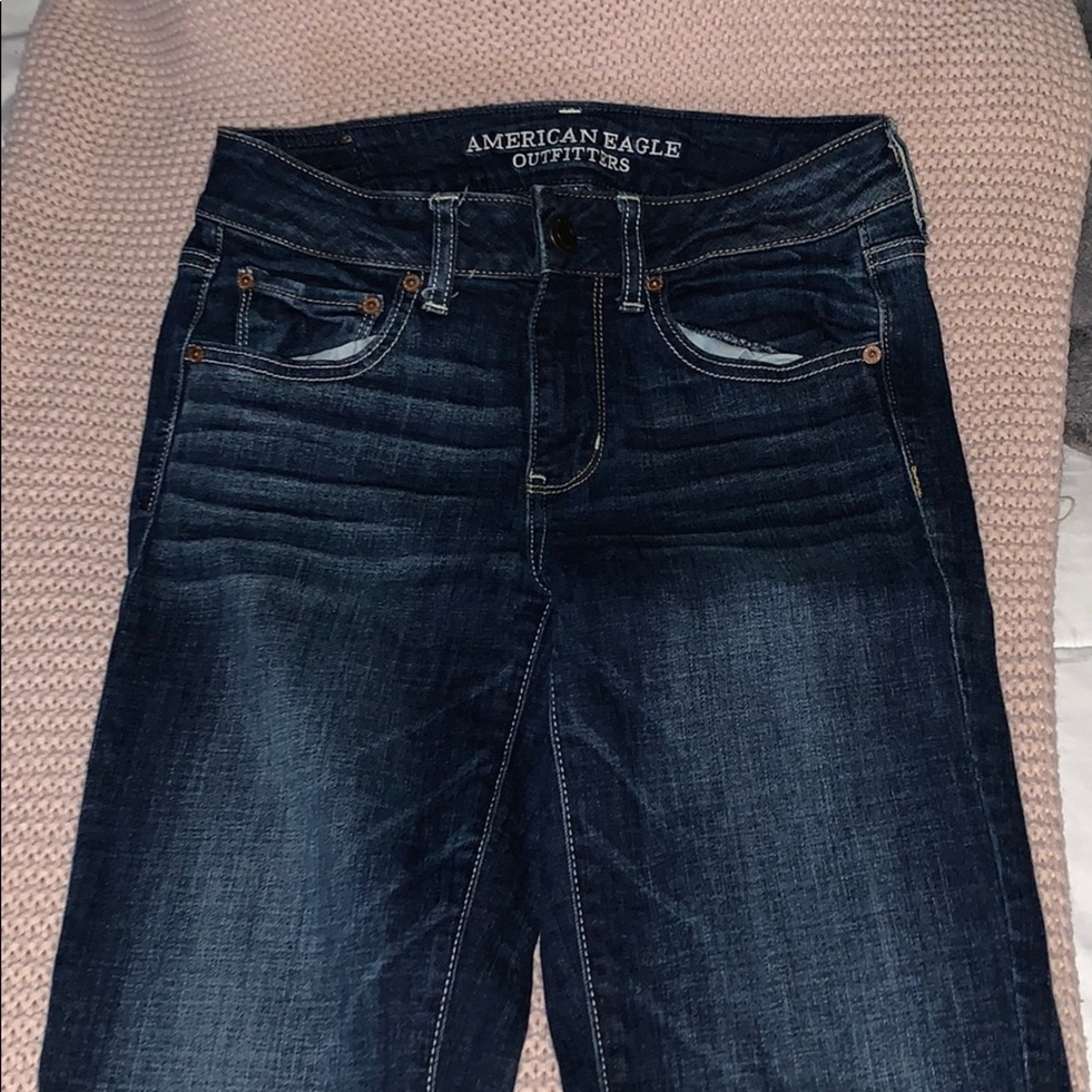 American Eagle straight super stretch jeans